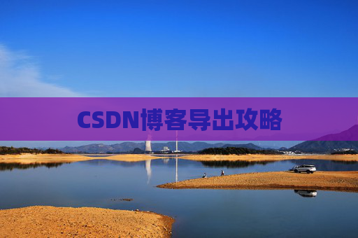CSDN博客导出攻略